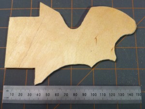 First fin cut using the new scroll saw